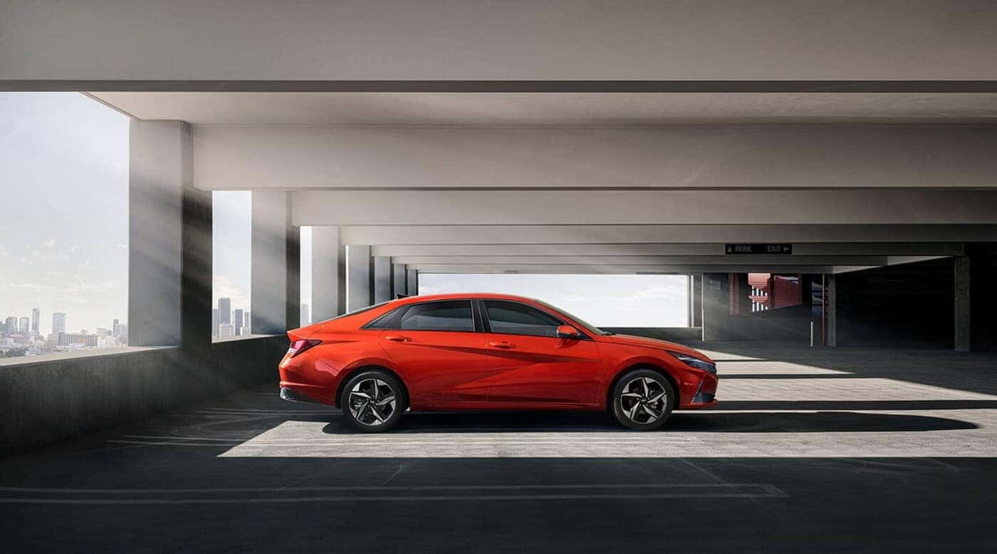 2021 Hyundai Elantra in parking lot