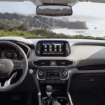 2020 Hyundai Santa Fe Interior front seat and dashboard