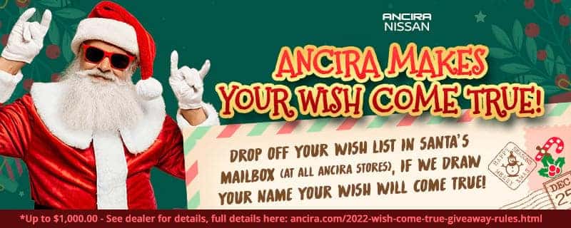 2022 Wish Come True Giveaway at Ancira Nissan