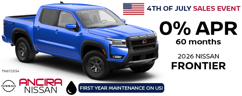 2026 Frontier 4th of July 0 Percent APR Special in San Antonio - Ancira Nissan