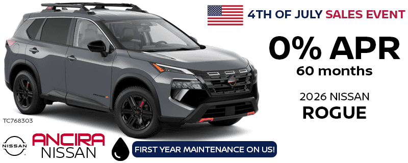 2026 Rogue 4th of July 0 Percent APR Special in San Antonio - Ancira Nissan