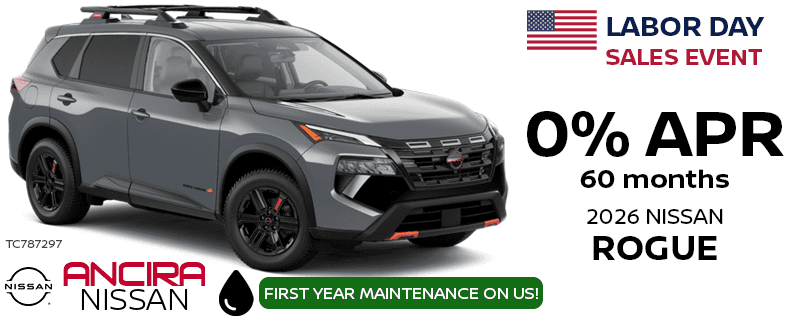 2026 Rogue September Labor Day 0 Percent APR Special in San Antonio - Ancira Nissan