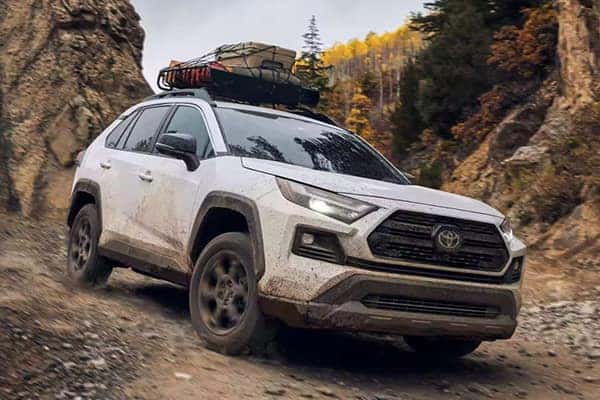 a toyota rav4 offroading