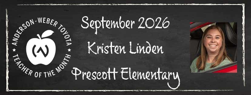 anderson weber toyotas september 2026 teacher of the month