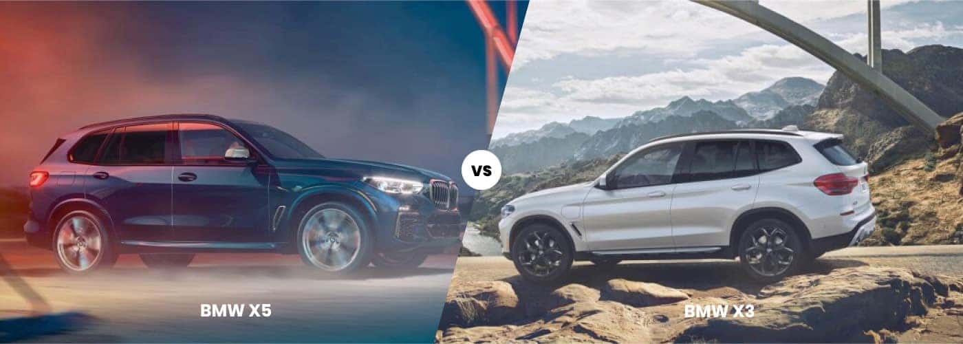 2021 BMW X3 vs. 2021 BMW X5 Compare Price, Dimensions, Towing