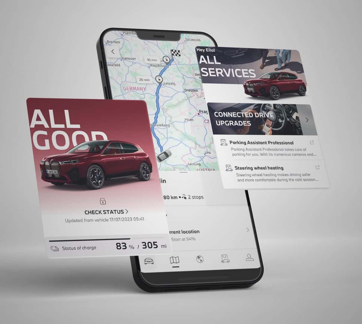 NAVIGATE SEAMLESSLY WITH THE MY BMW APP