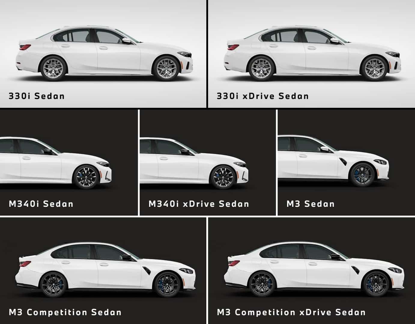 BMW 3 SERIES TRIMS & COLORS