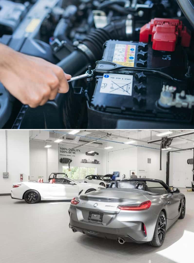 BMW battery servicing and general BMW repairs at Athens BMW