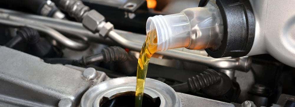 Pouring New Engine Oil