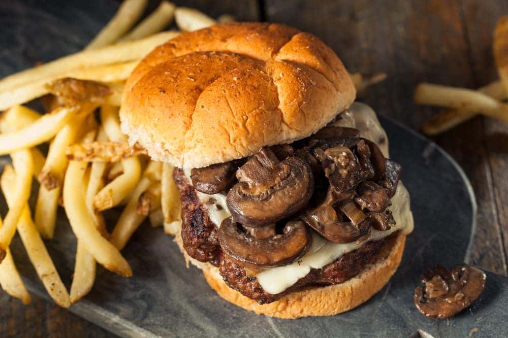 Mushroom Swiss Burger