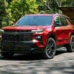 Red Chevrolet Traverse RS SUV