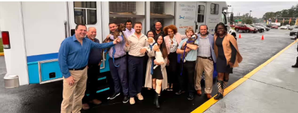Centereach Hyundai employess hosting a ped adoption event.