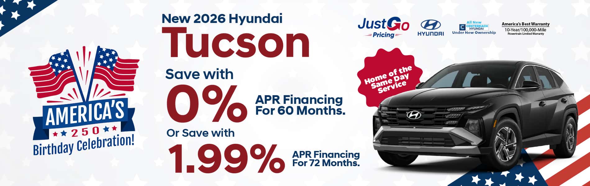 tucson 0%