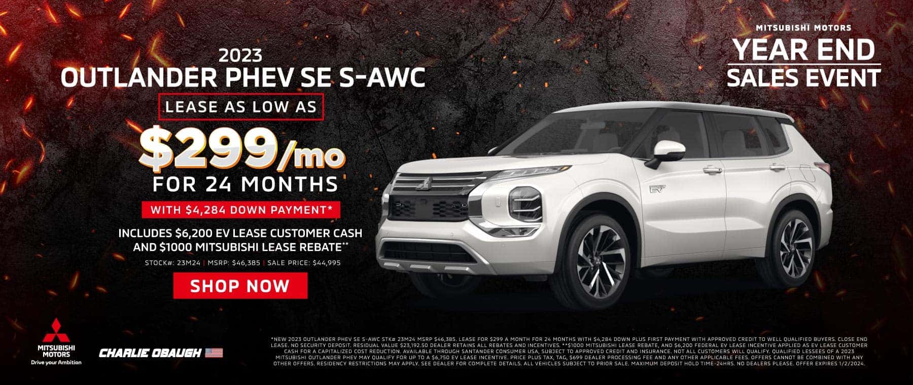 New 2023 Outlander PHEV SE S-AWC