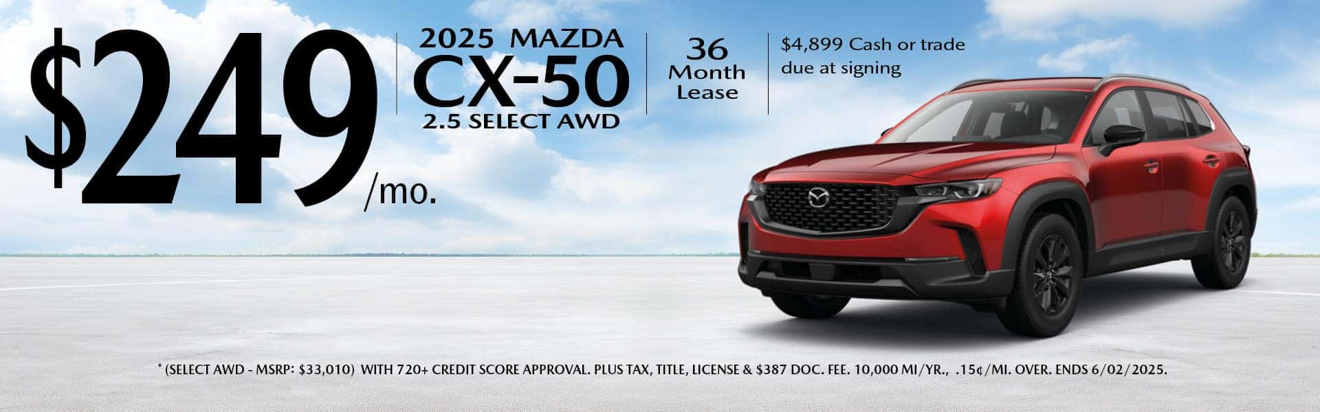 mazda-westside&#8211;BANNER&#8211;1920&#215;600&#8211;25-CX50-select-awd-36M&#8211;249&#8211;MAY25