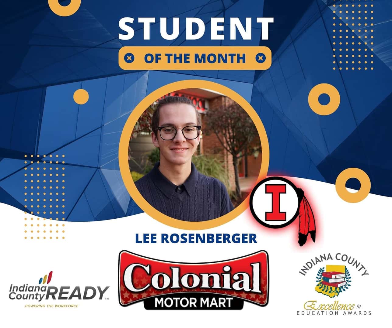 Student of the Month Lee Rosenberger
