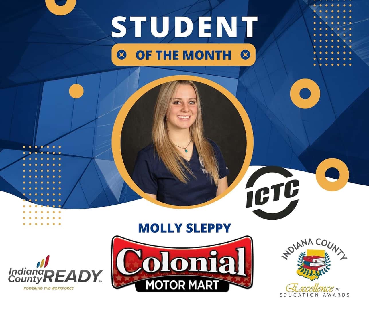 Student of the Month Molly Sleppy