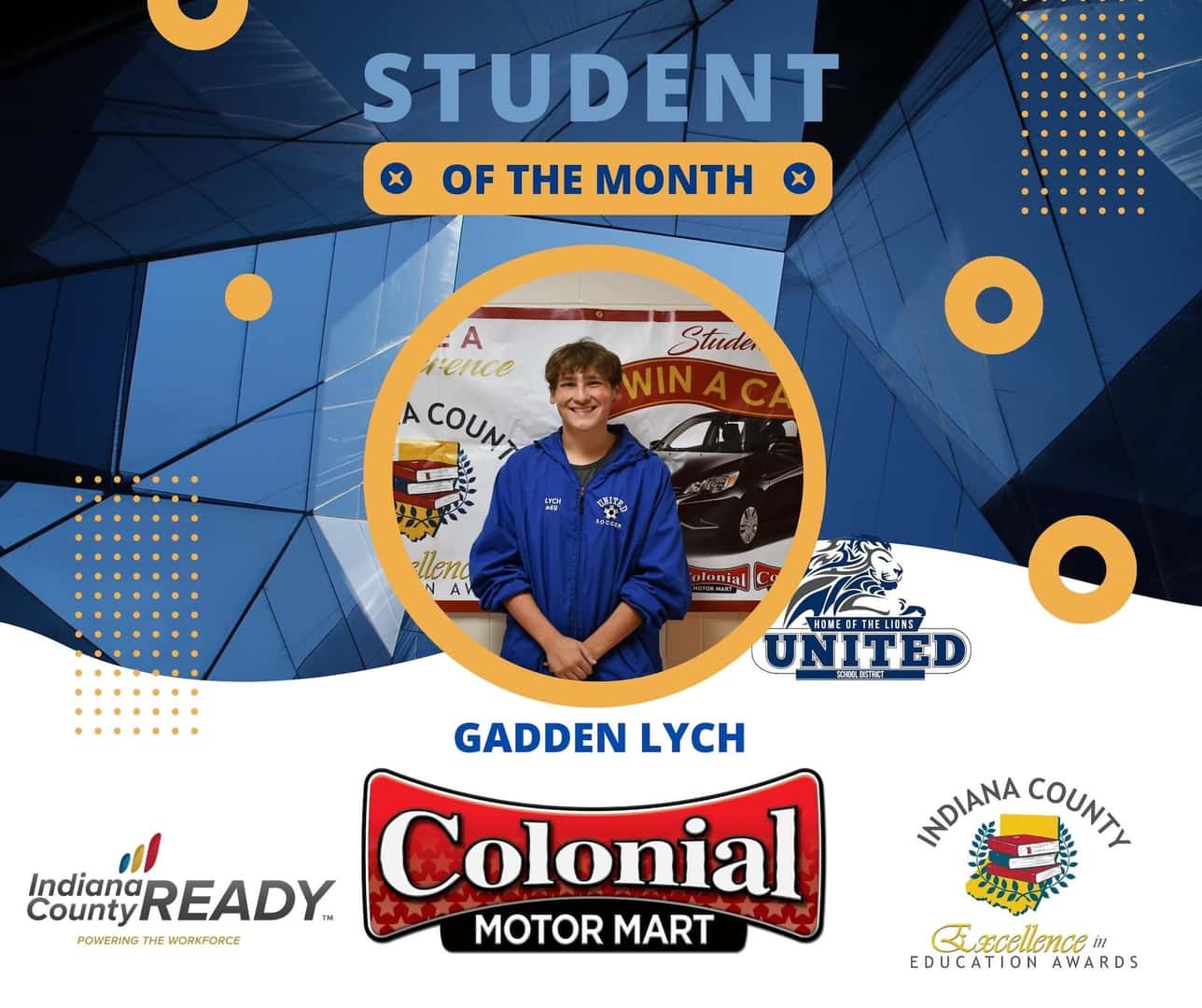 Student of the Month Gadden Lych
