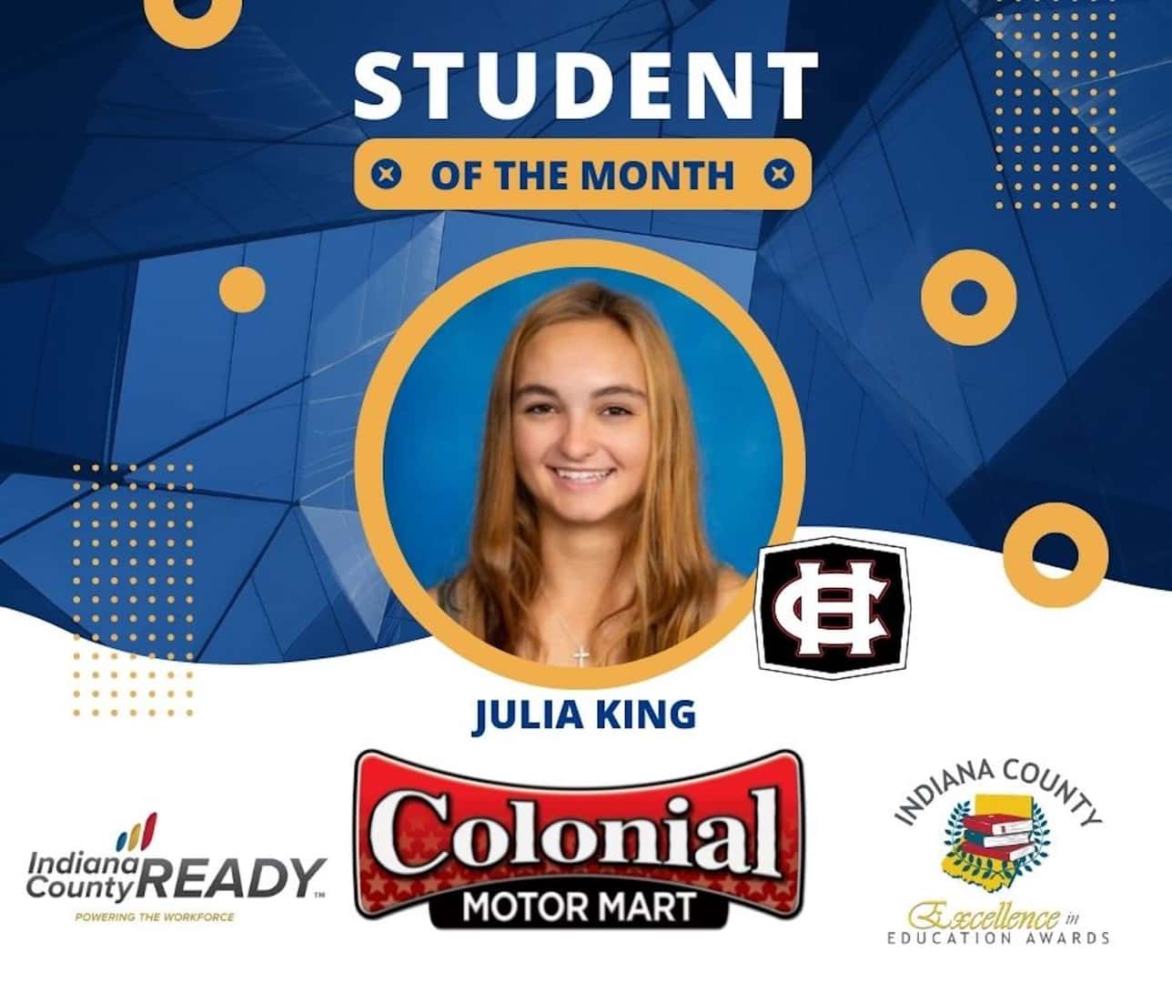 Student of the Month Julia King