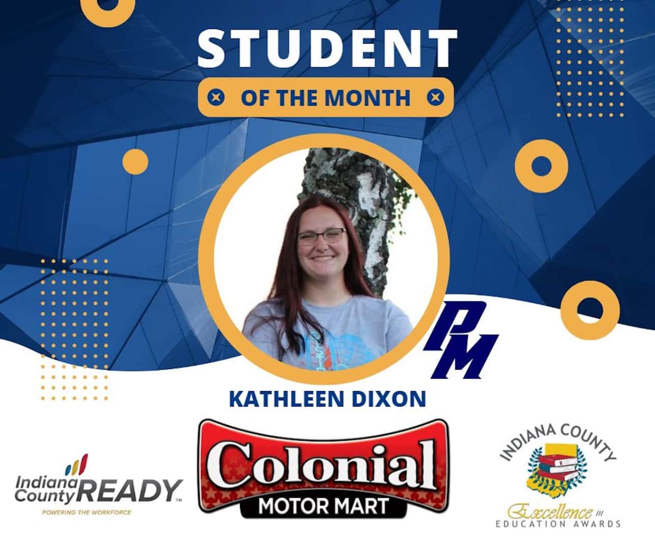 Student of the Month Kathleen Dixon