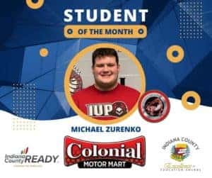 Student of the Month Michael Zurenko