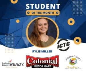 Student of the Month Rylie Miller