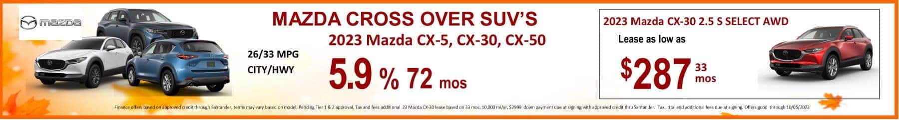 Sept Mazda event banner 5.9%