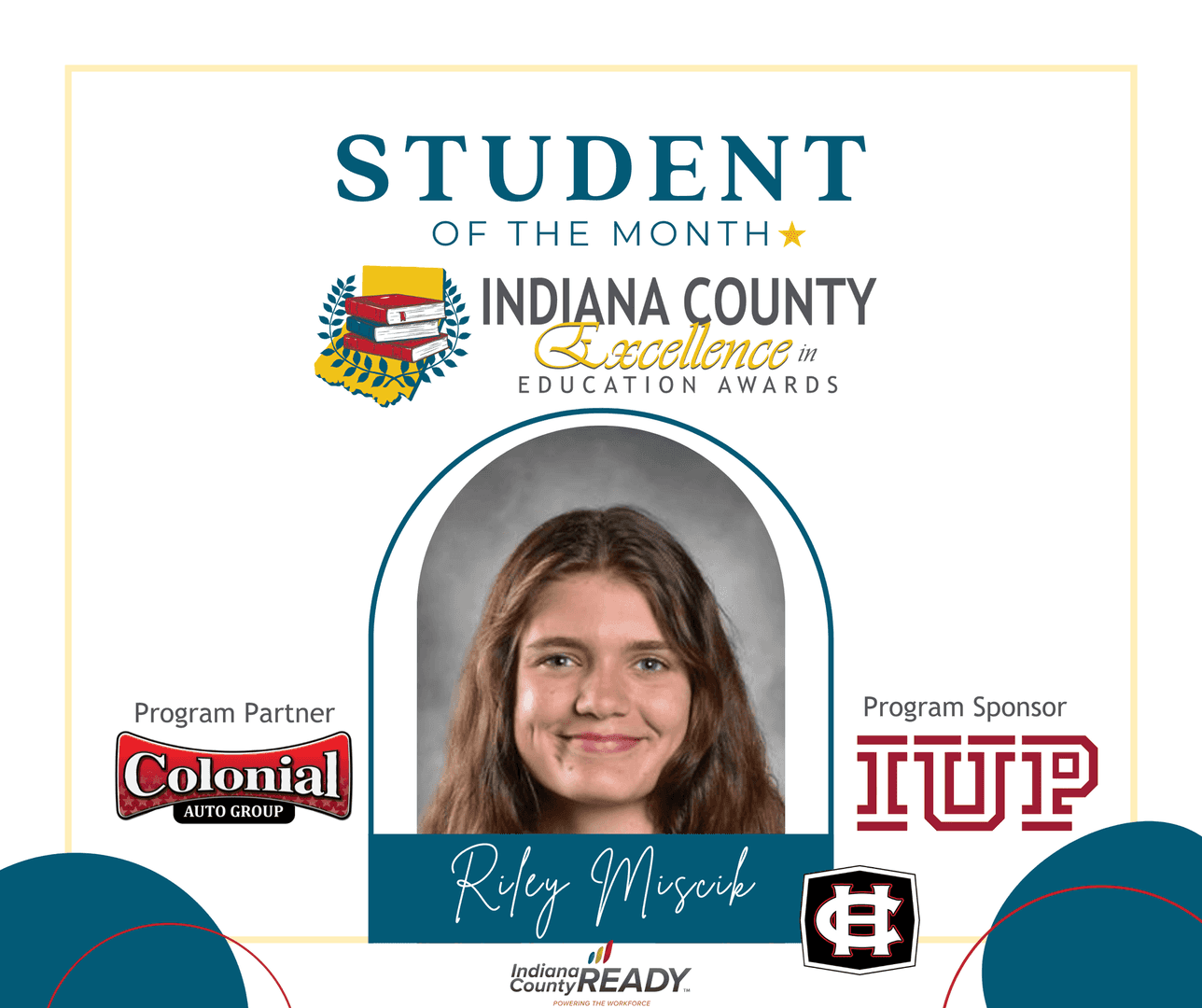 Student of the Month Homer center	