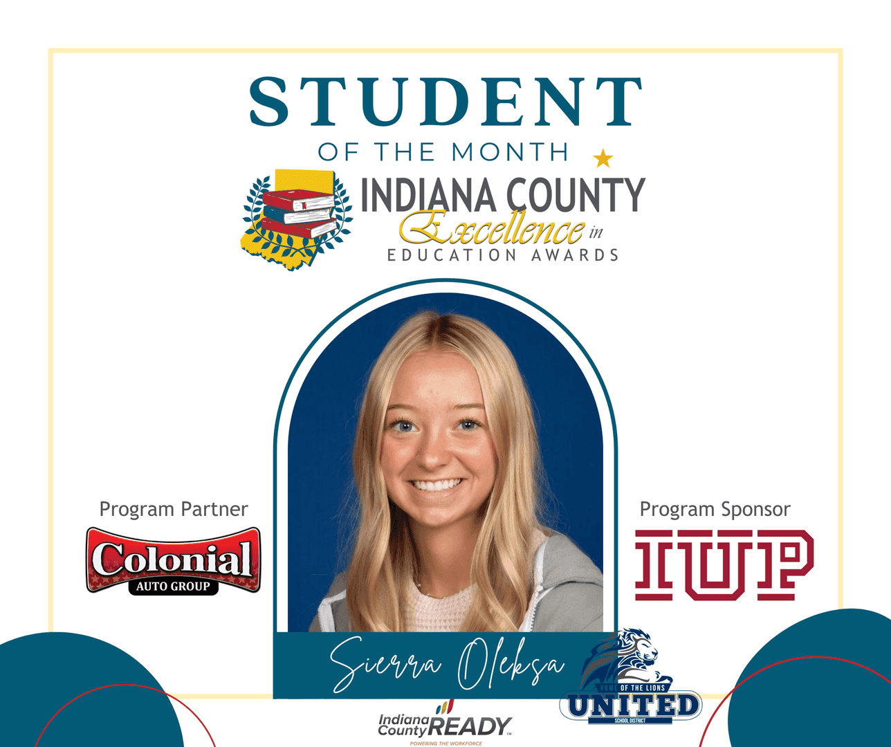 Student of the Month serria olekesa