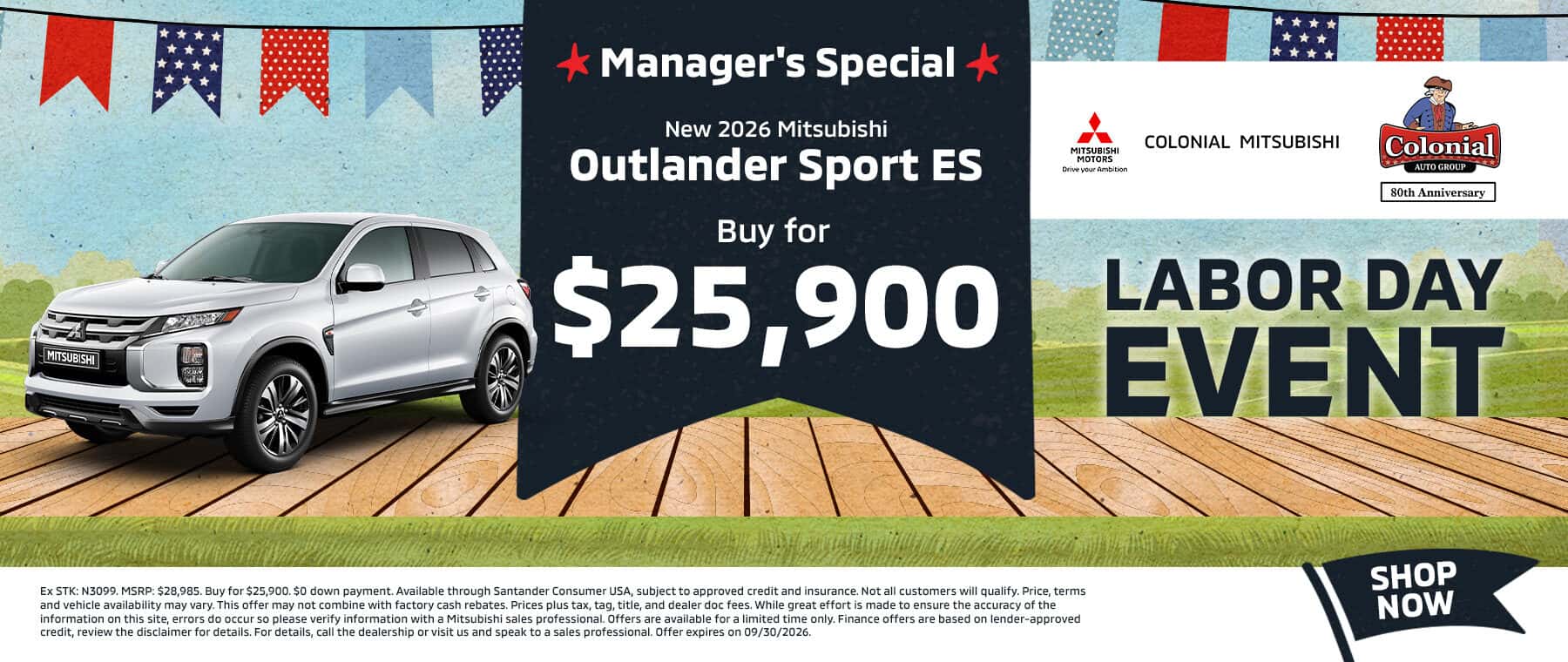 New 2026 Mitsubishi Outlander Sport ES