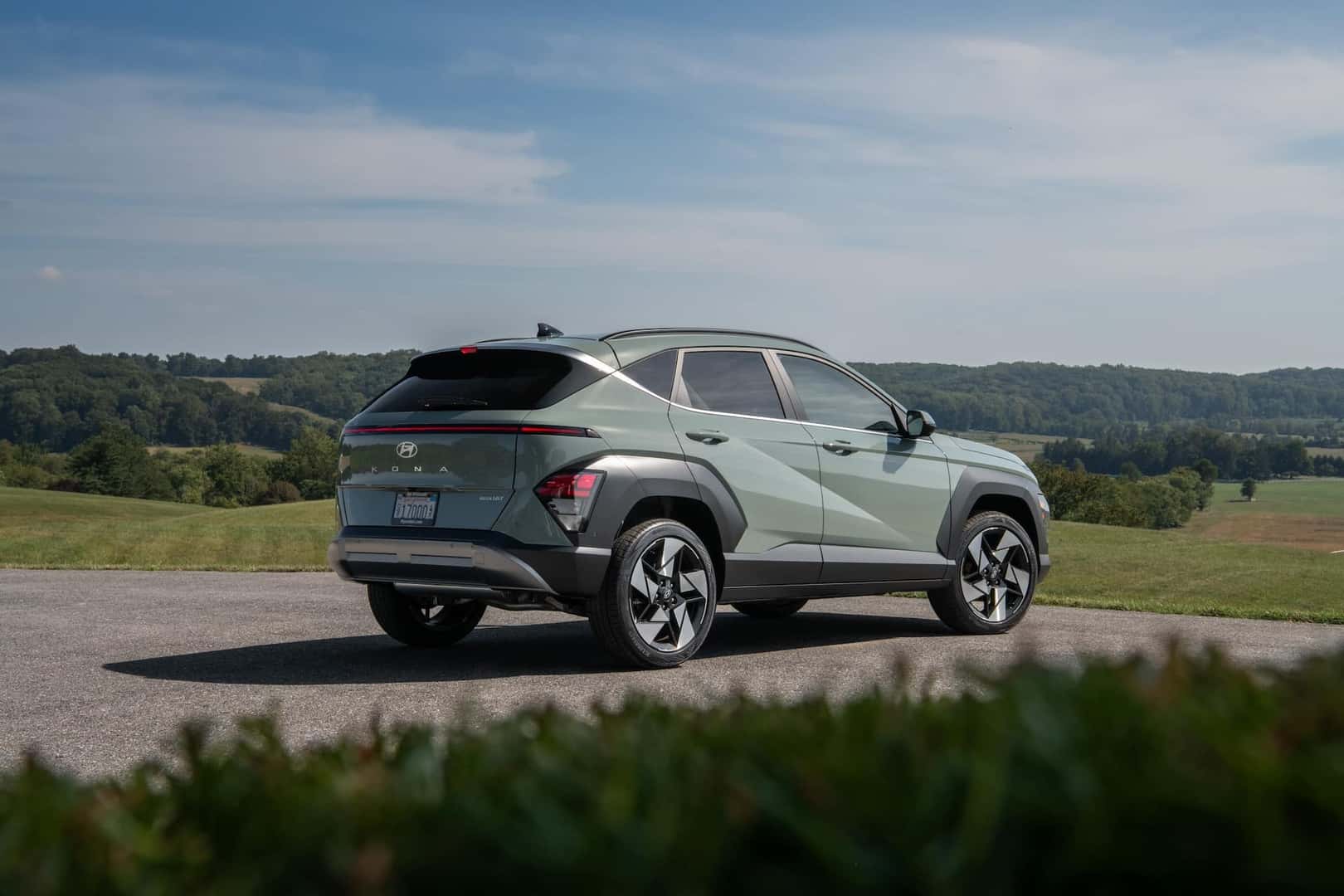 2025 Hyundai Kona Mirage Green rear view