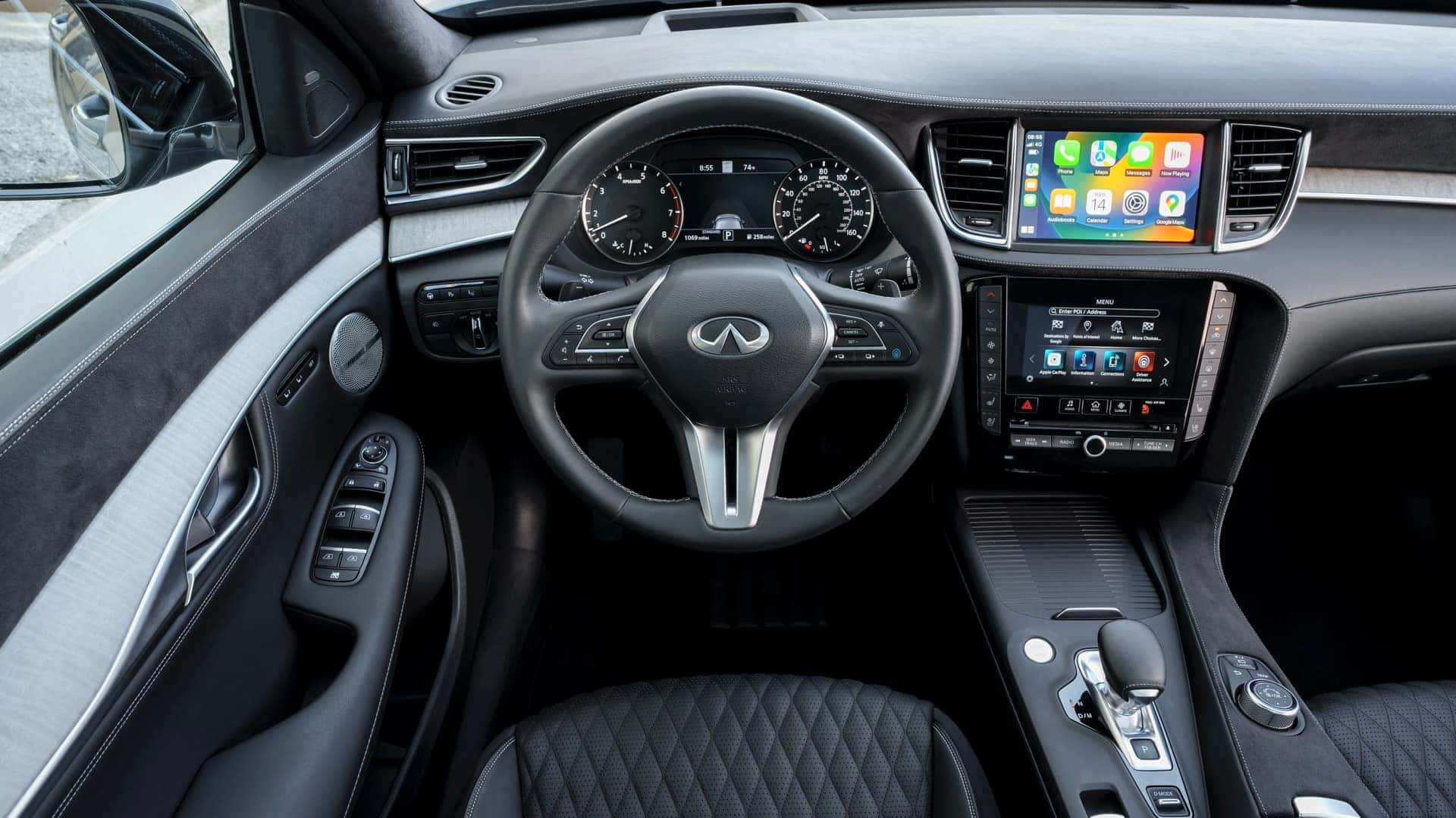 Interior Dash View in the INFINITI QX50