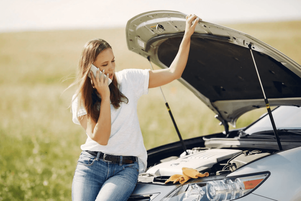 Person Calling INFINITI Roadside Assistance for a Dead Battery