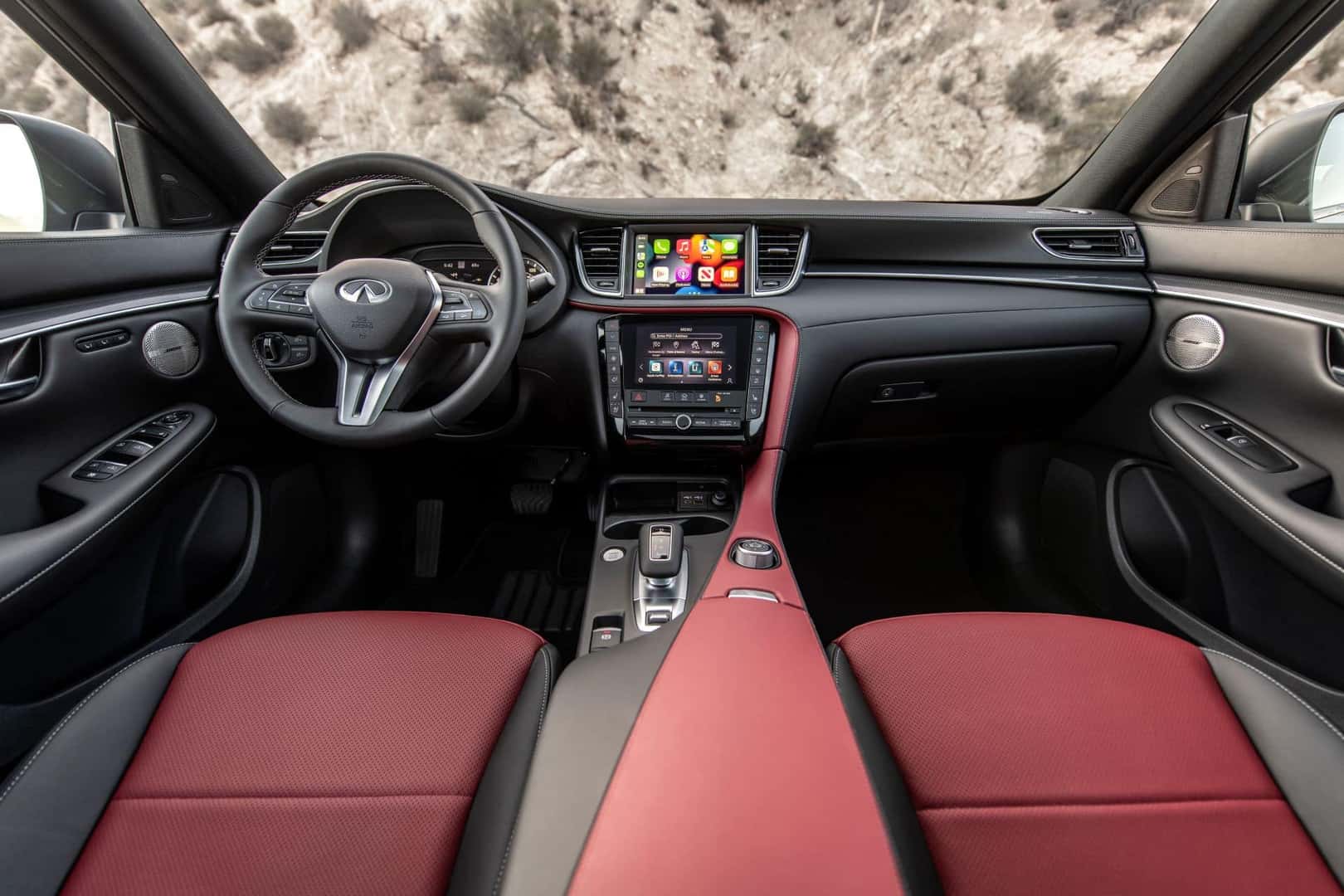 2023 INFINITI QX50 red interior