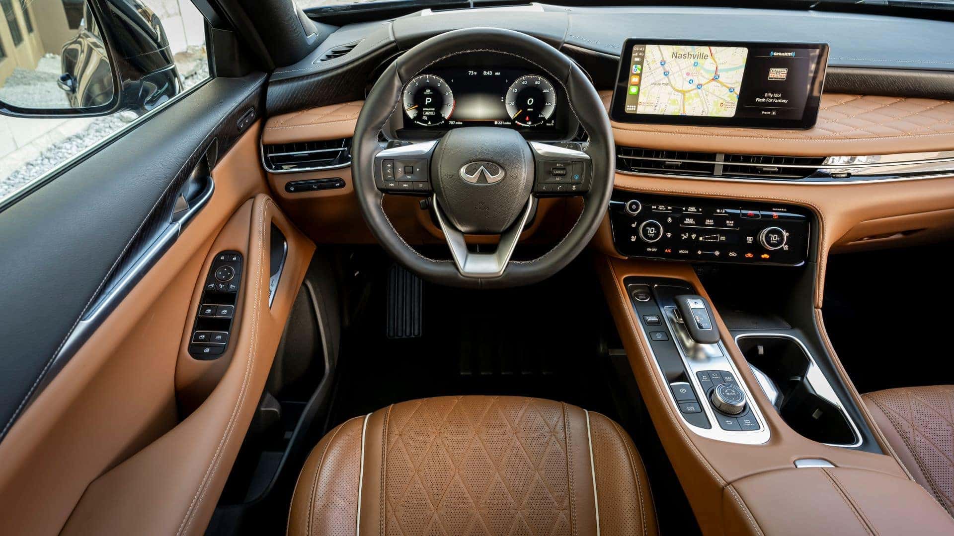 2024 INFINITI QX60 brown leather interior