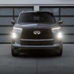 2025 INFINITI QX80 front grille with headlights
