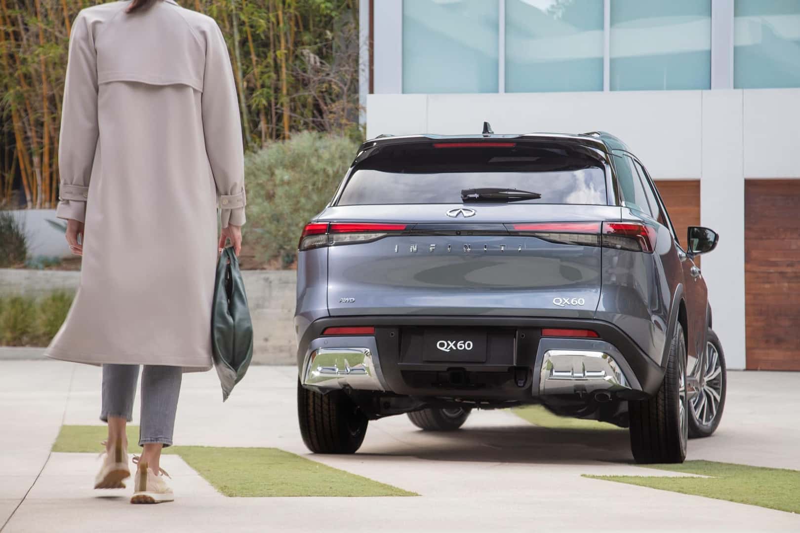 2022 INFINITI QX60 AWD Moonbow Blue rear