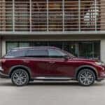 2025 INFINITI QX60 Deep Bordeaux passenger side view
