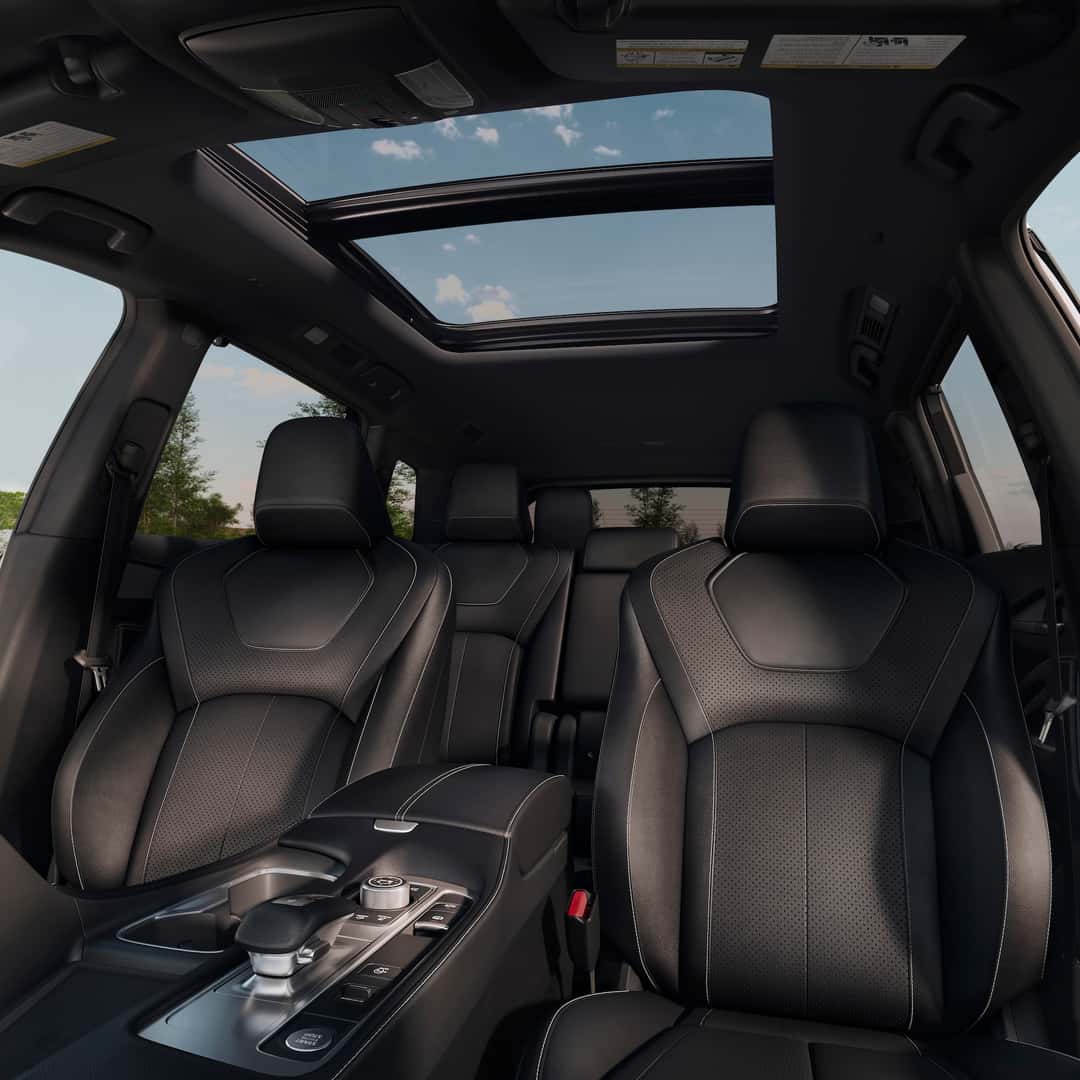 2025 QX60 Front Seat and Sunroof View