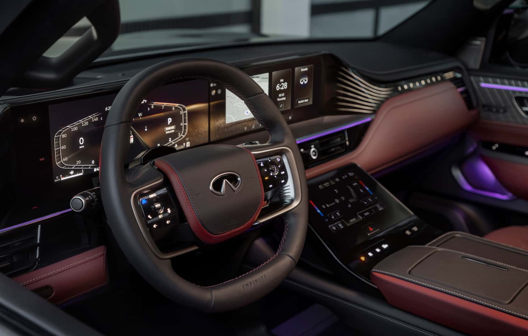 Interior of INFINITI Dash and Infotainment