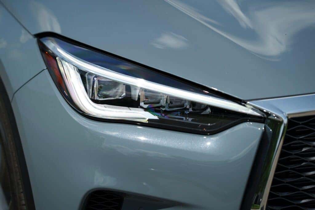 2025 INFINITI QX50 Slate Gray headlight