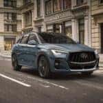 2025 INFINITI QX50 Slate Gray driving