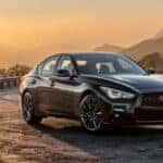 2023 INFINITI Q50 Black Opal sunset