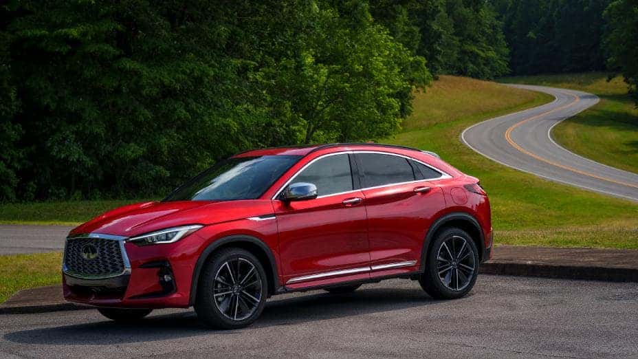 2025 INFINITI QX55 Dynamic Sunstone Red