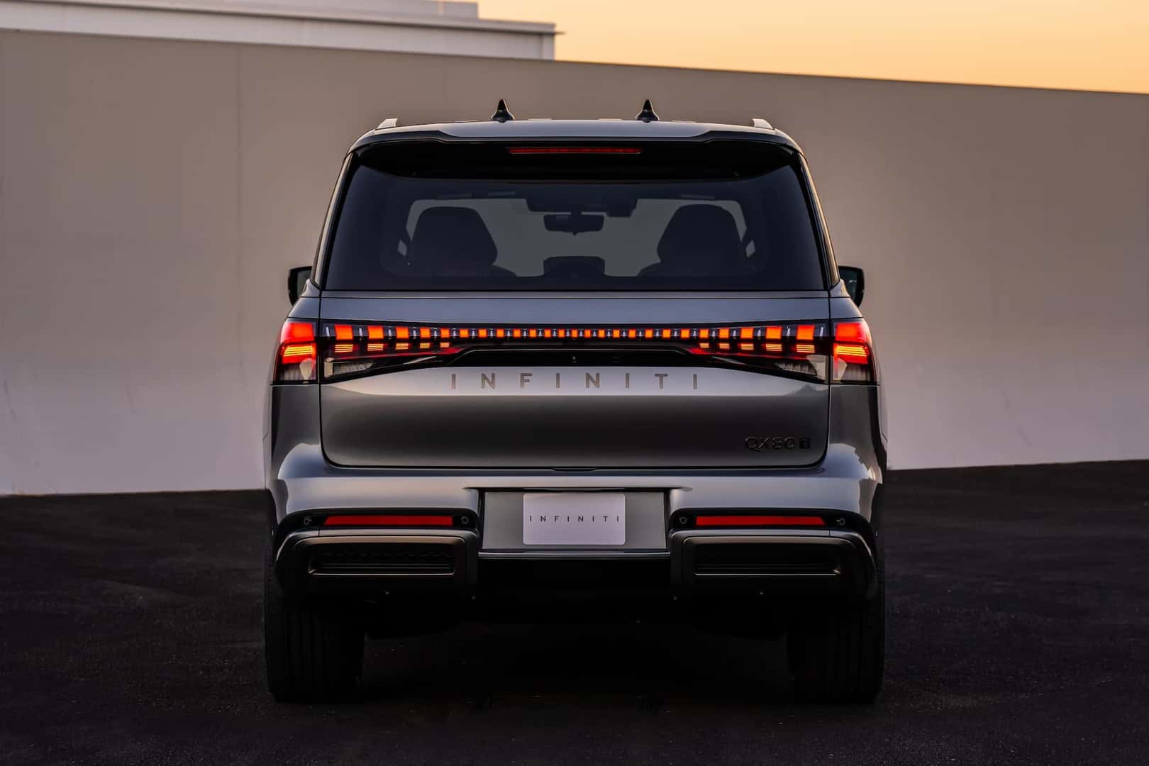 2025 INFINITI QX80 Anthracite Gray rear