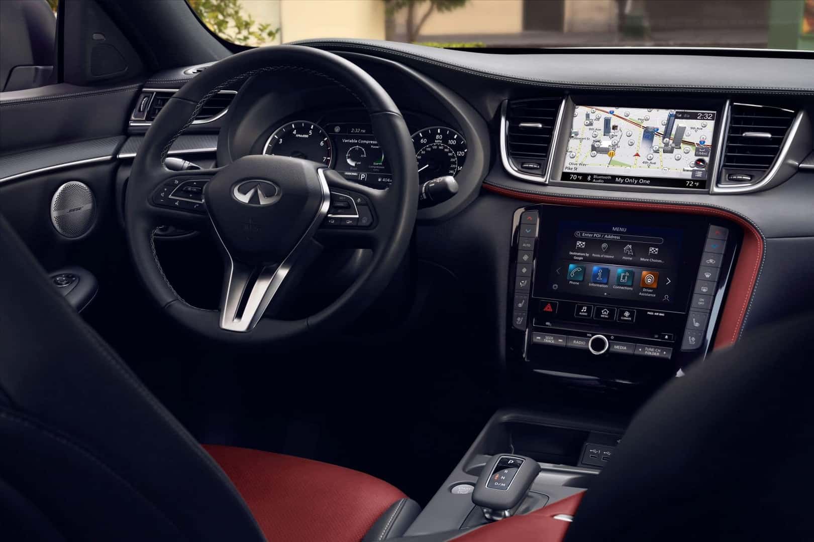 The 2025 Hyundai INFINITI QX50's Fashionable And Comfortable Front Interior