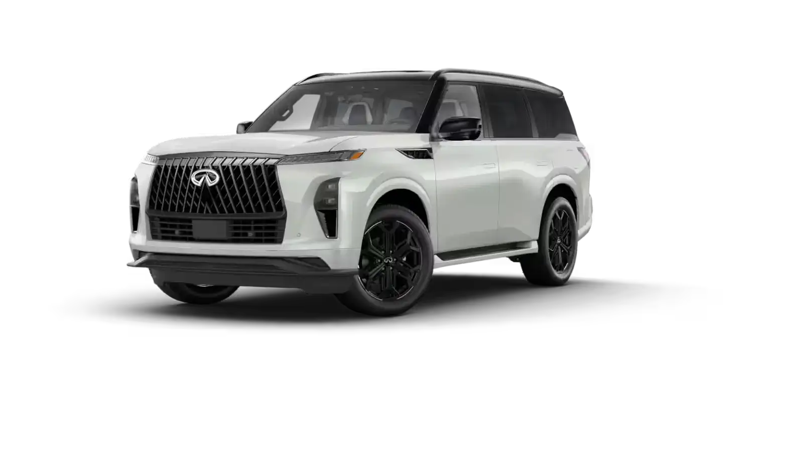 2026 INFINITI QX80 Radiant White/Black Obsidian Two-Tone