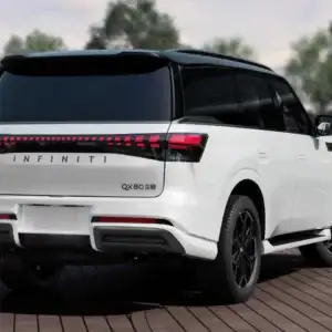 2026 INFINITI QX80 Sport Radiant White rear