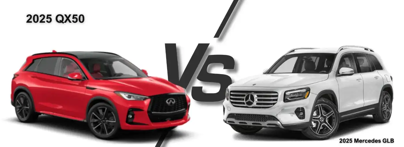 2025 INFINITI QX50 vs the Mercedes-Benz GLB