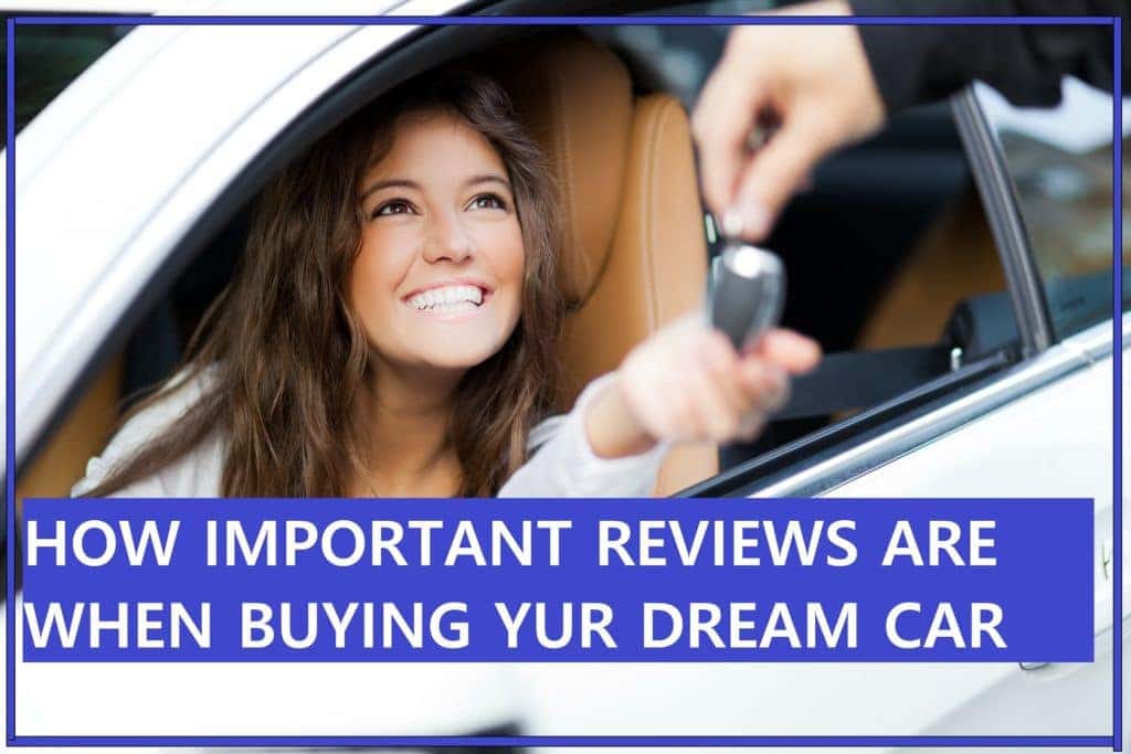 A woman receiving car keys after buying